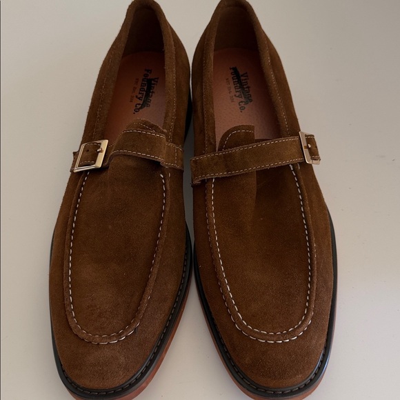 Vintage Foundry Men\'s Brown Suede Loafers Sz 10.  NWOB. Box28 main image 6